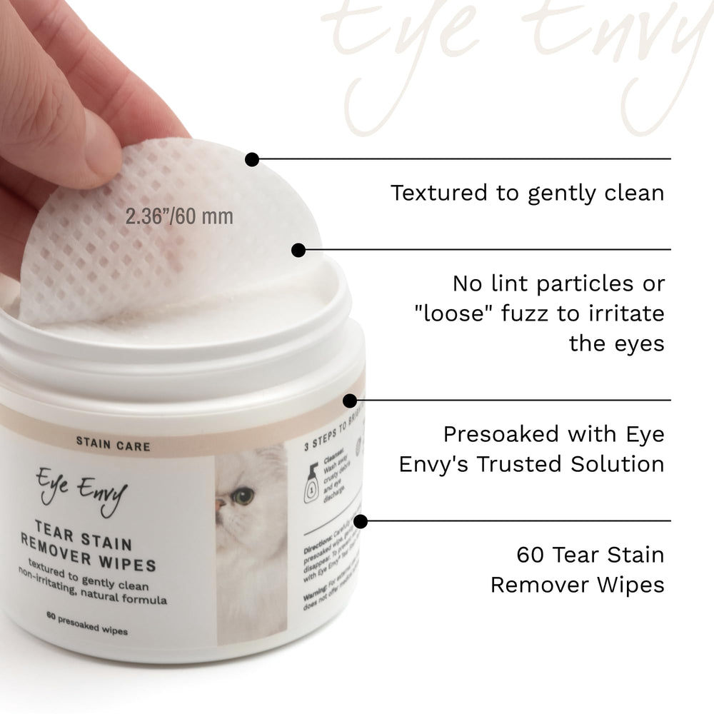 Eye Envy Tear Stain Wipes produced in USA-made facility
