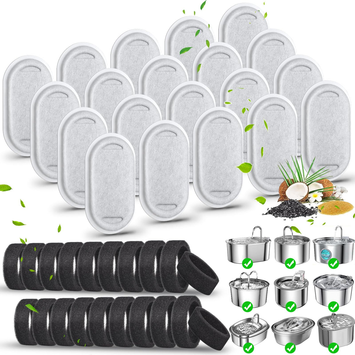 Eyehoce activated carbon filter assembly for cleaner water and better taste
