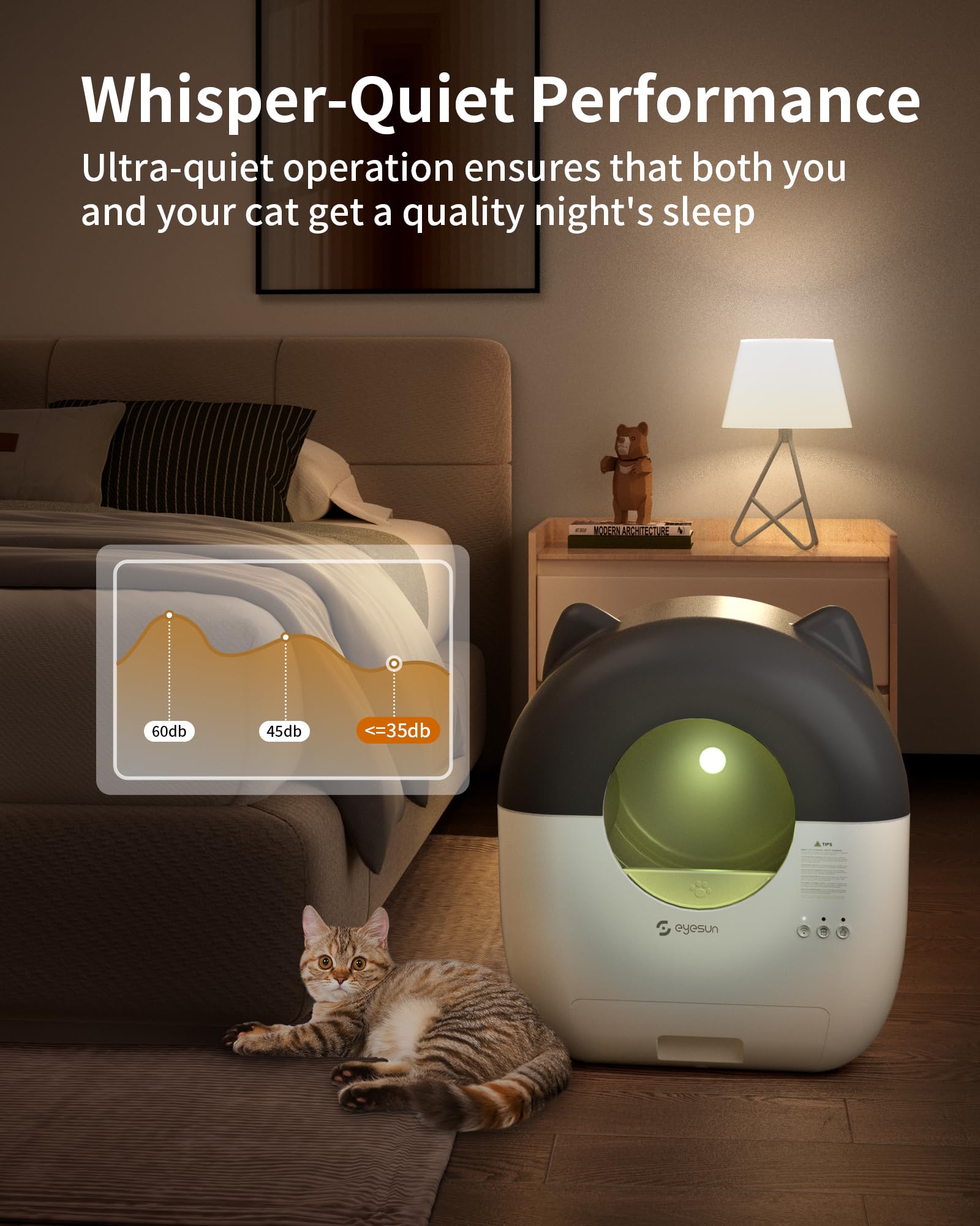 EYESUN removable components simplify hygienic cleaning
