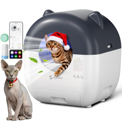 EYESUN self-cleaning litter box 76L for busy households and multi-cat use