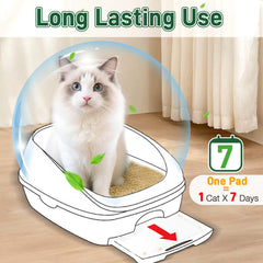 Eyssu leak guard with waterproof backing keeps the litter area clean.