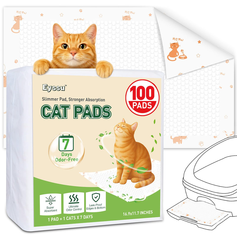Eyssu litter pads fit Breeze trays securely, preventing slips and leaks.
