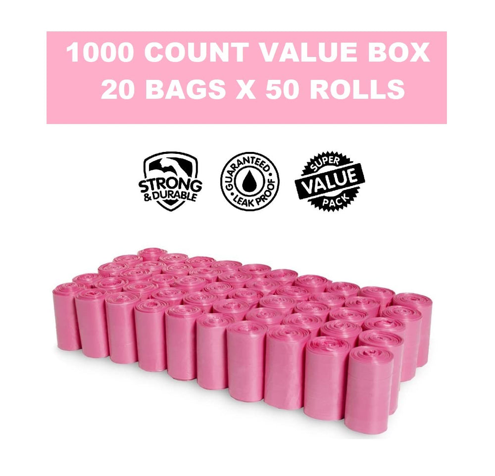 EZ PICK UP leak-proof 9x12 bags ideal for litter and puppy waste.