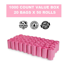 EZ PICK UP leak-proof 9x12 bags ideal for litter and puppy waste.