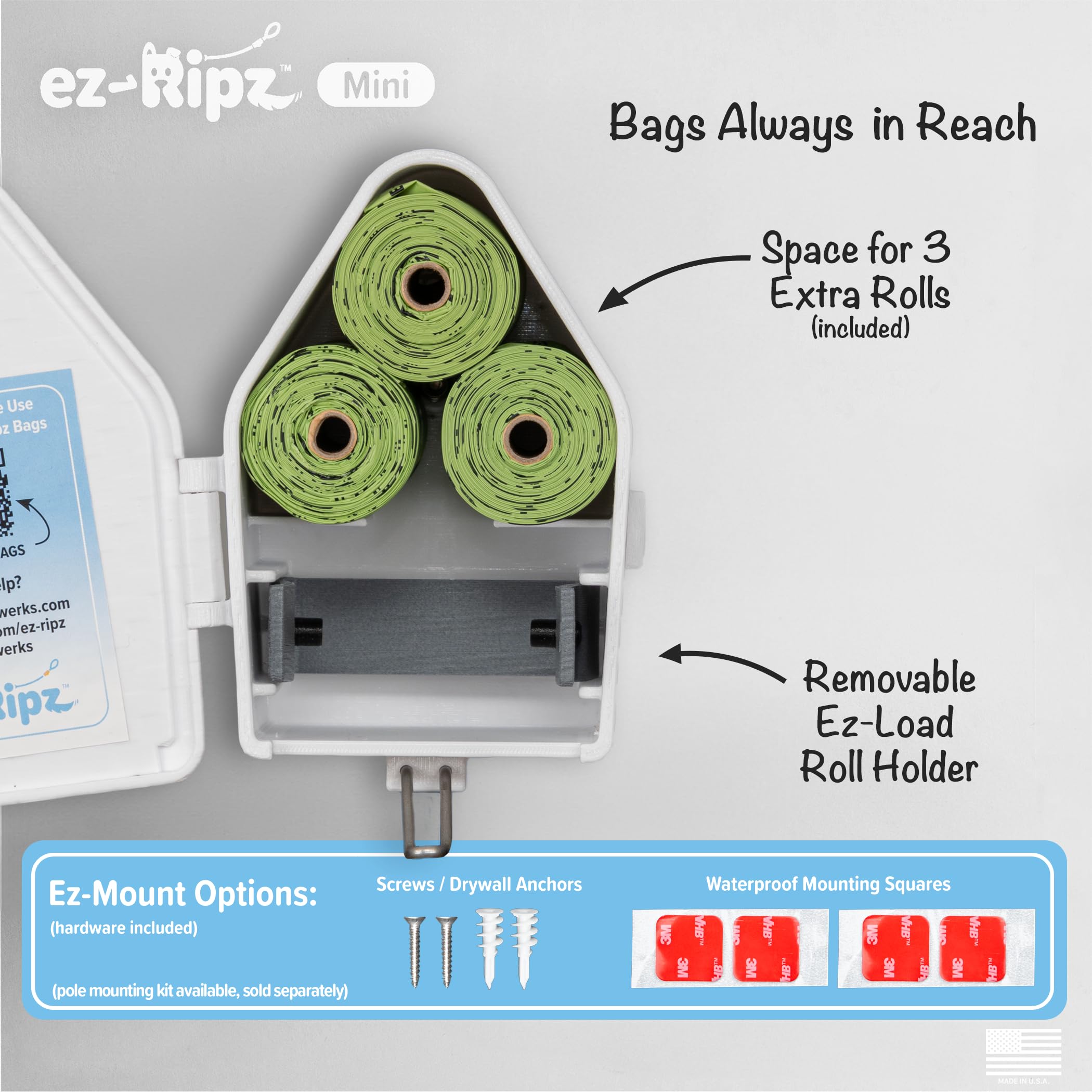 Ez-Ripz includes sample bags for quick setup and testing.