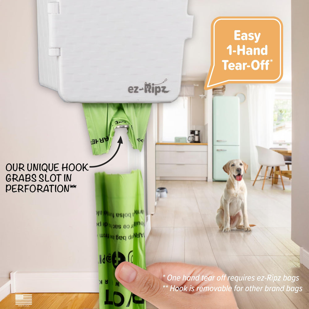 Ez-Ripz one-hand tear-off enables fast, hygienic cleanup.