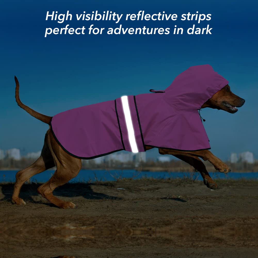 Ezierfy adjustable belly strap keeps the coat secure during walks