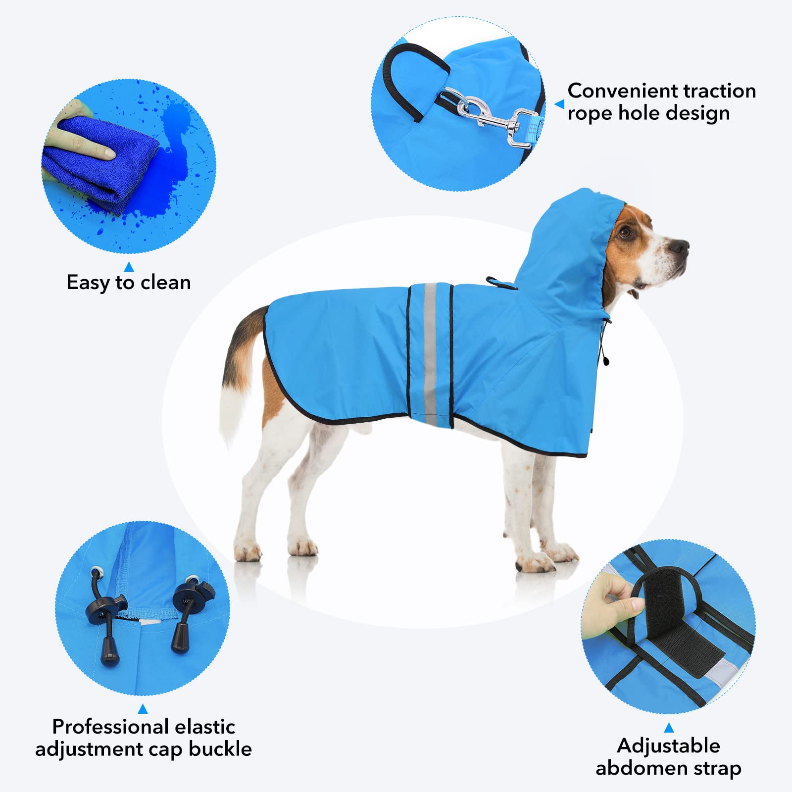 Ezierfy adjustable belly and chest straps ensure secure and comfortable fit