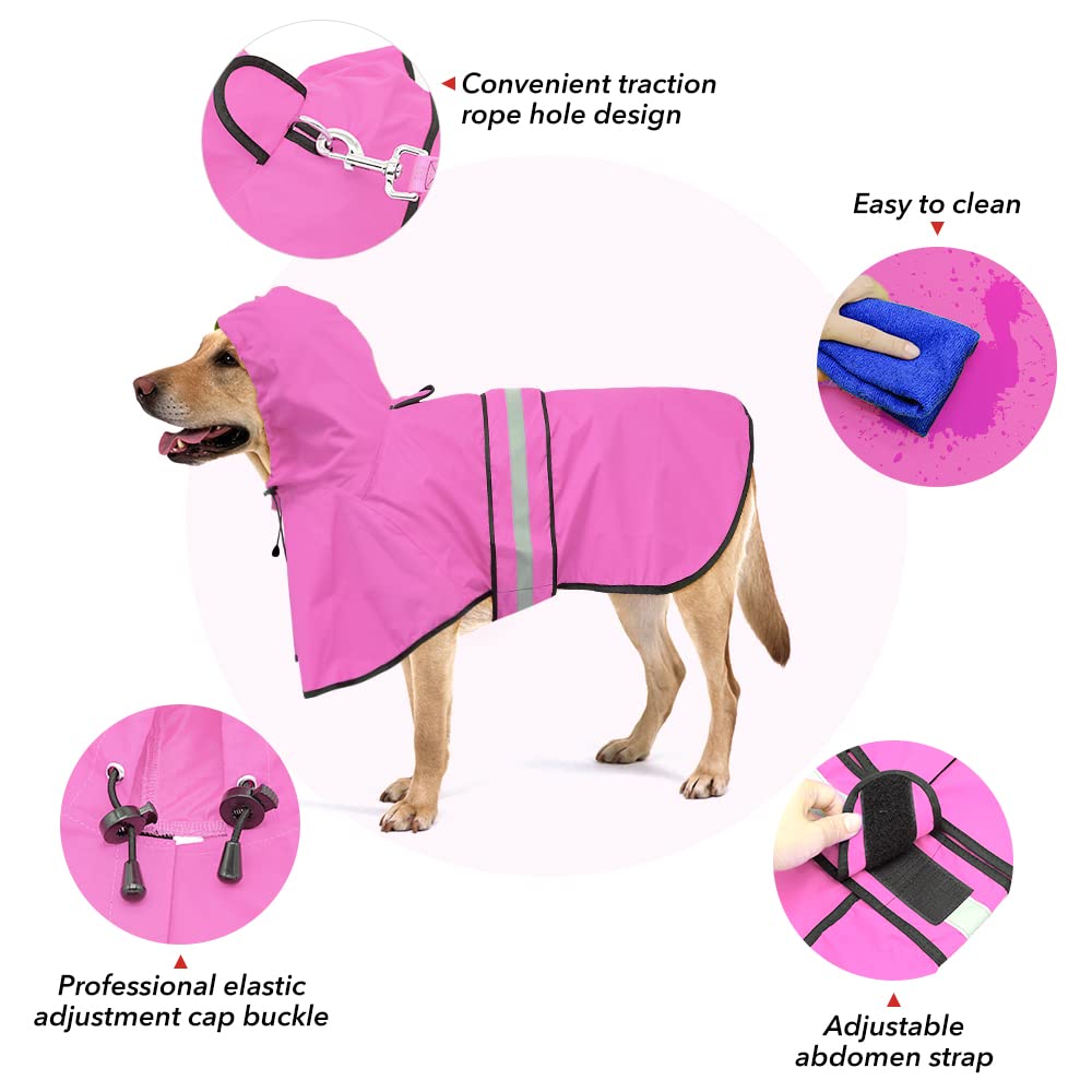 Ezierfy packable dog rain coat folded into compact bag for travel