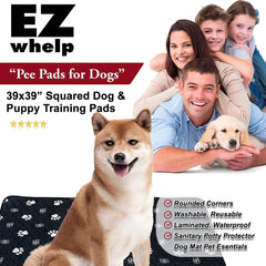 EZwhelp dog pee pad bottom with slip-resistant texture keeps pad in place
