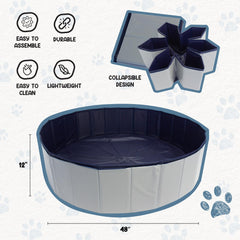 EZwhelp four-foot whelping pool offers ample space for larger dogs.
