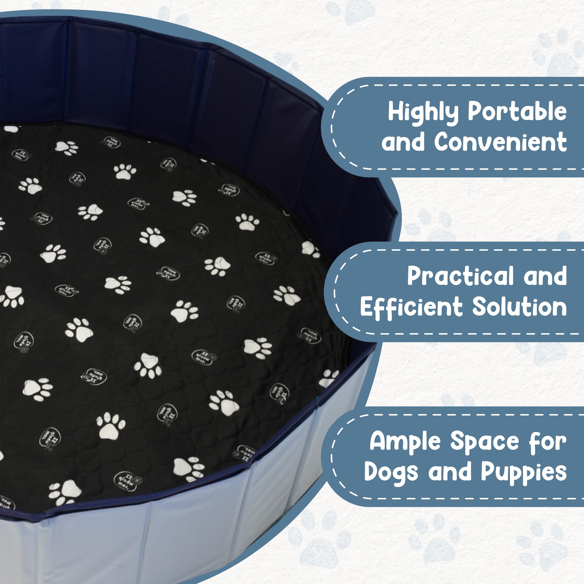 EZwhelp portable whelping pool deployed for on-the-go care.