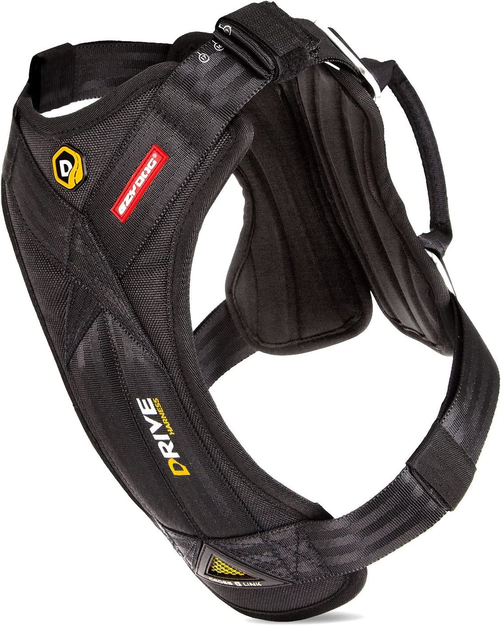EzyDog Drive harness crash-tested design for safer car travel