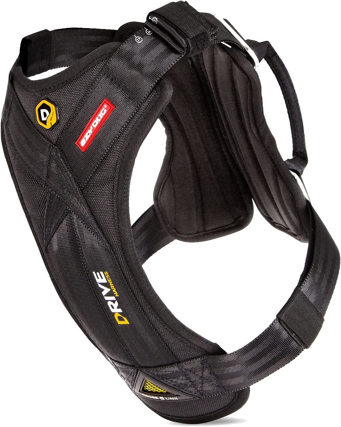 EzyDog Drive harness crash-tested design for safer car travel