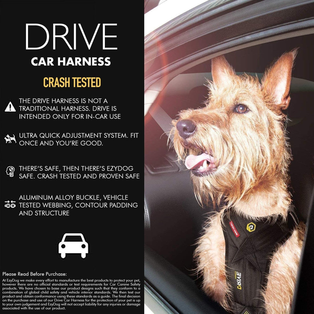 EzyDog Drive harness with Dual SR Buckle Closure for quick on/off