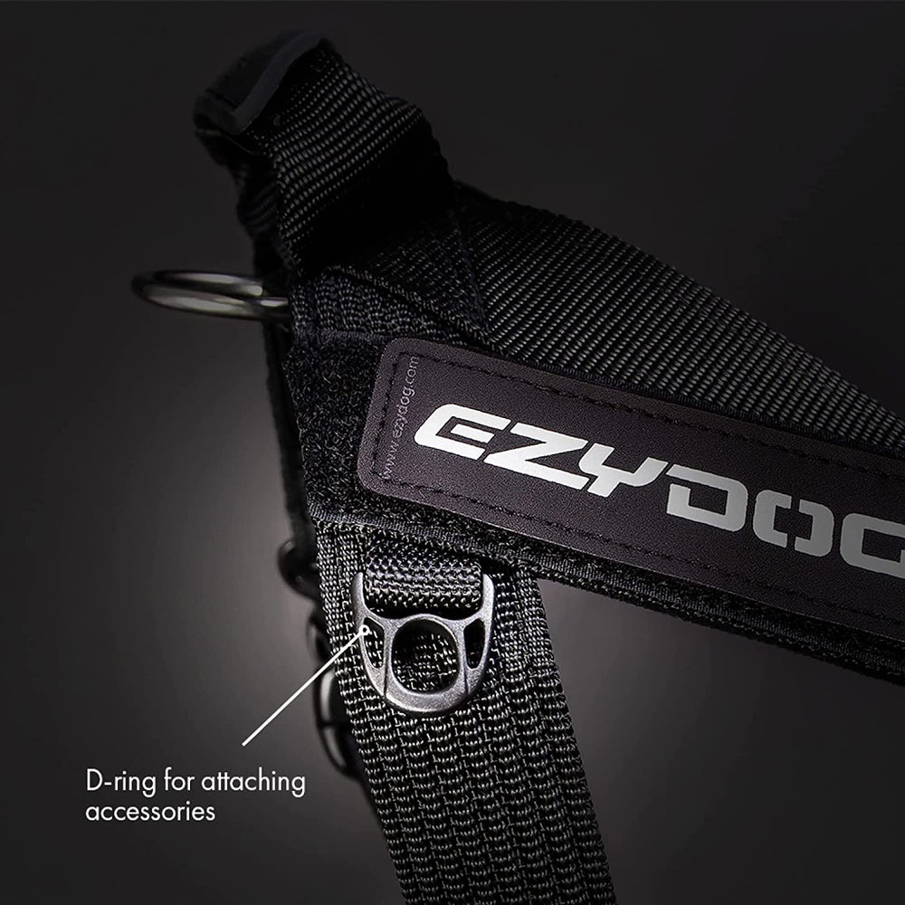 EzyDog Express harness night-walk-safety supports after-dark adventures with reflective cues.