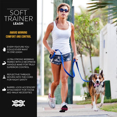 EzyDog Soft Trainer leash traffic control handle enables close, secure control in crowded areas.