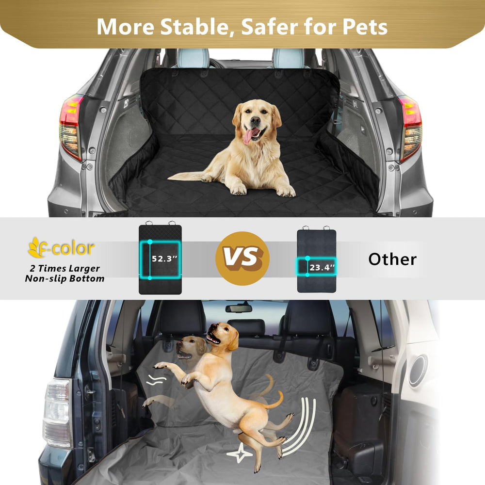 F-color cargo liner bumper flap for easy leveling and access