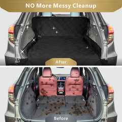 F-color dog seat cover non-slip backing stays put during drives