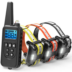 F-color remote controller with 2600ft range for versatile training.
