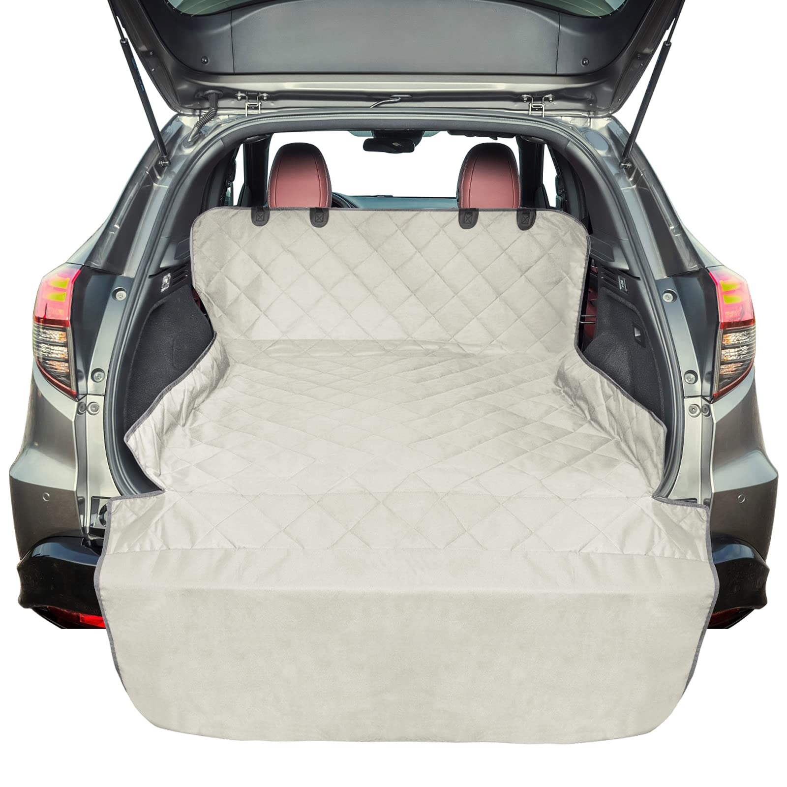 F-color SUV Cargo Liner universal fit shields interiors from pet hair and spills.