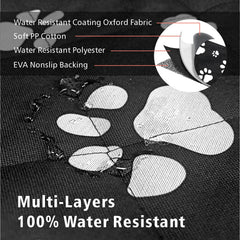 F-color SUV Cargo Liner bumper flap detail enables easy access and protection