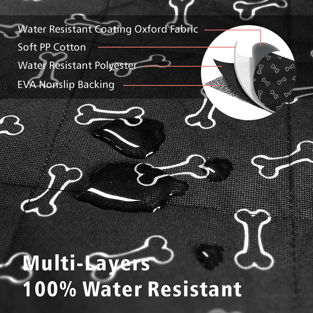 F-color SUV Cargo Liner with bumper flap protector at the cargo edge.