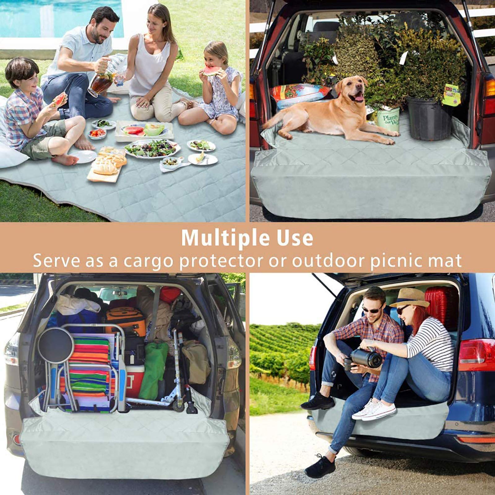 F-color cleaning-ready surface allows quick wipe-down after trips.