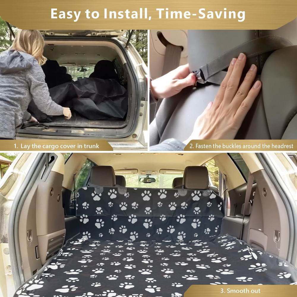 F-color dog-friendly trunk liner ideal for road trips