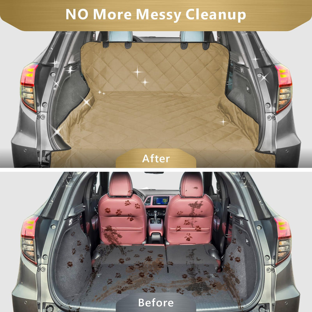 F-color durable 600D oxford fabric highlights long-lasting construction for pet trips.