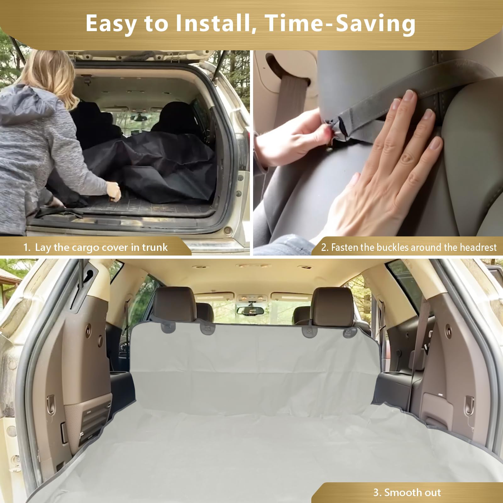 F-color SUV Cargo Liner easy to clean after muddy adventures.