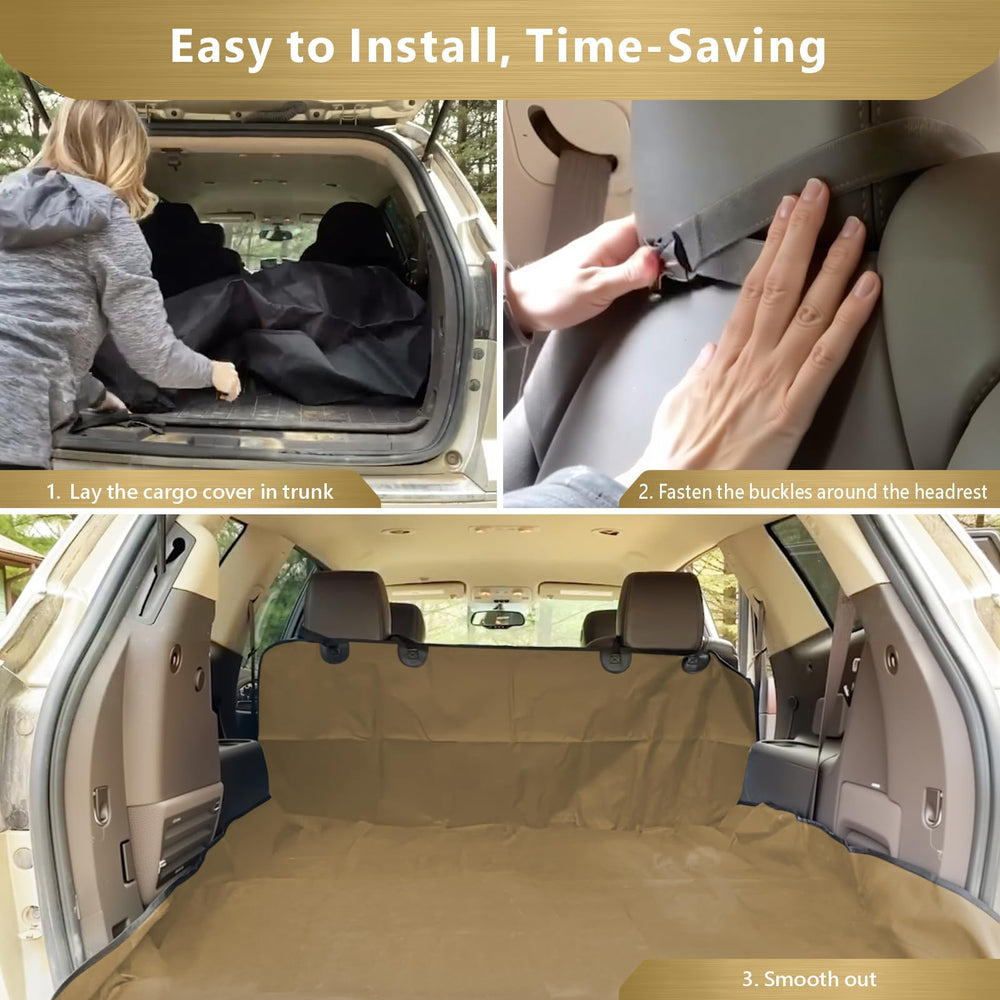 F-color easy-install view shows quick setup with buckle straps for convenience.