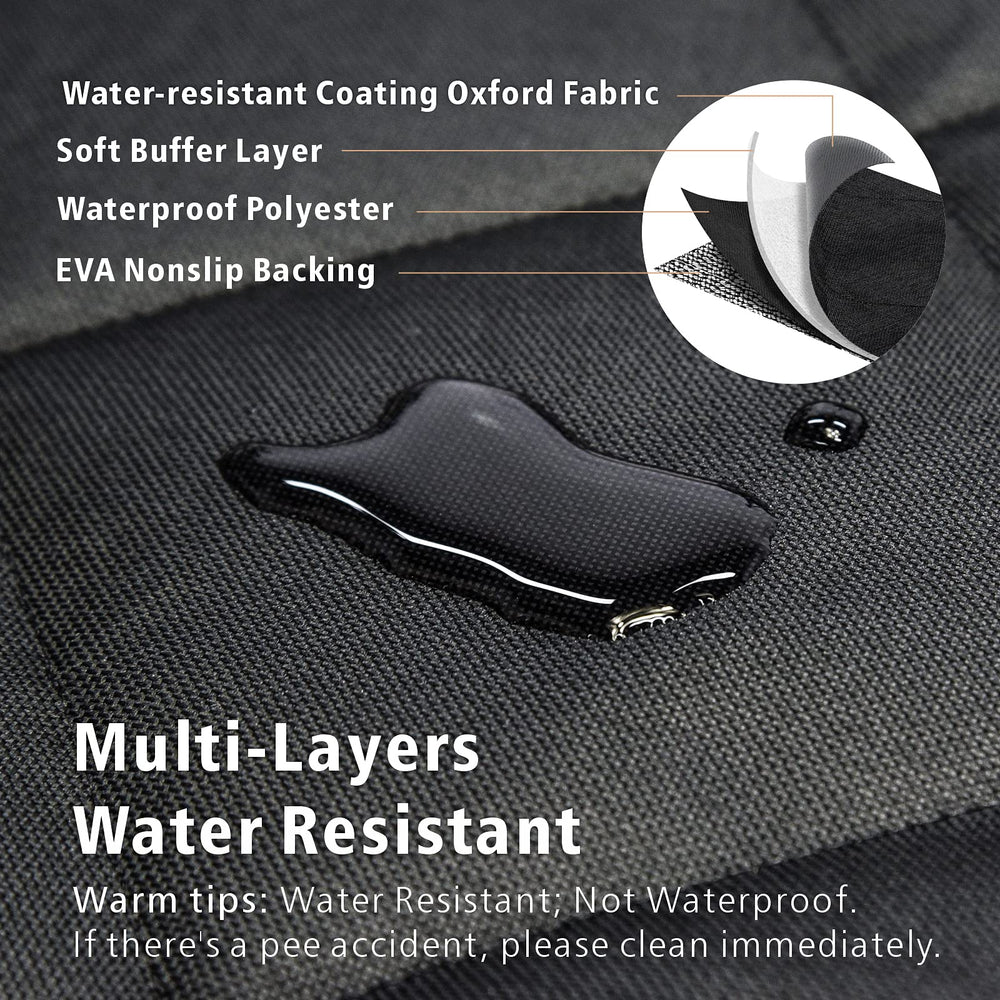 F-color SUV Cargo Liner non-slip back keeps the cover in place during drives.