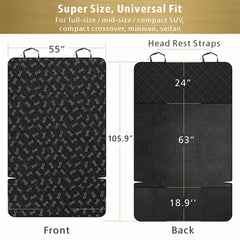 F-color SUV Cargo Liner with non-slip backing for stable pet travel.