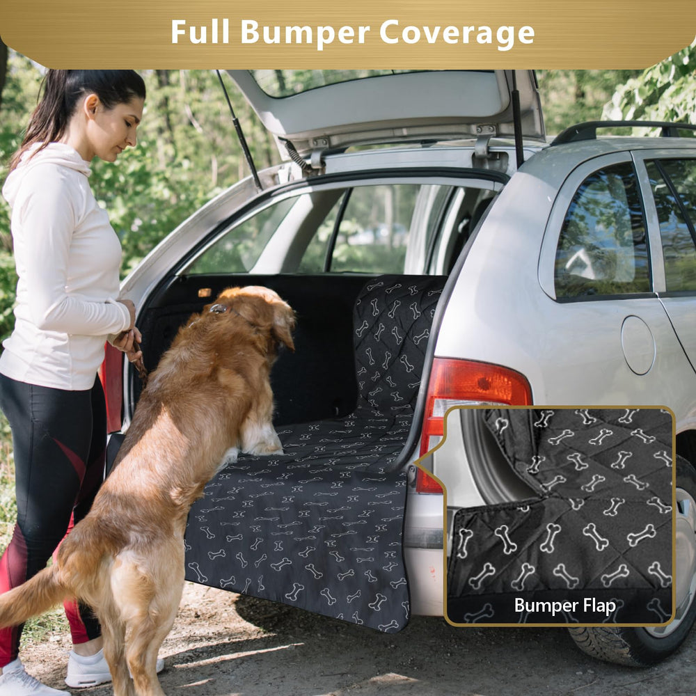 F-color SUV Cargo Liner quick-release buckles enabling fast installation.