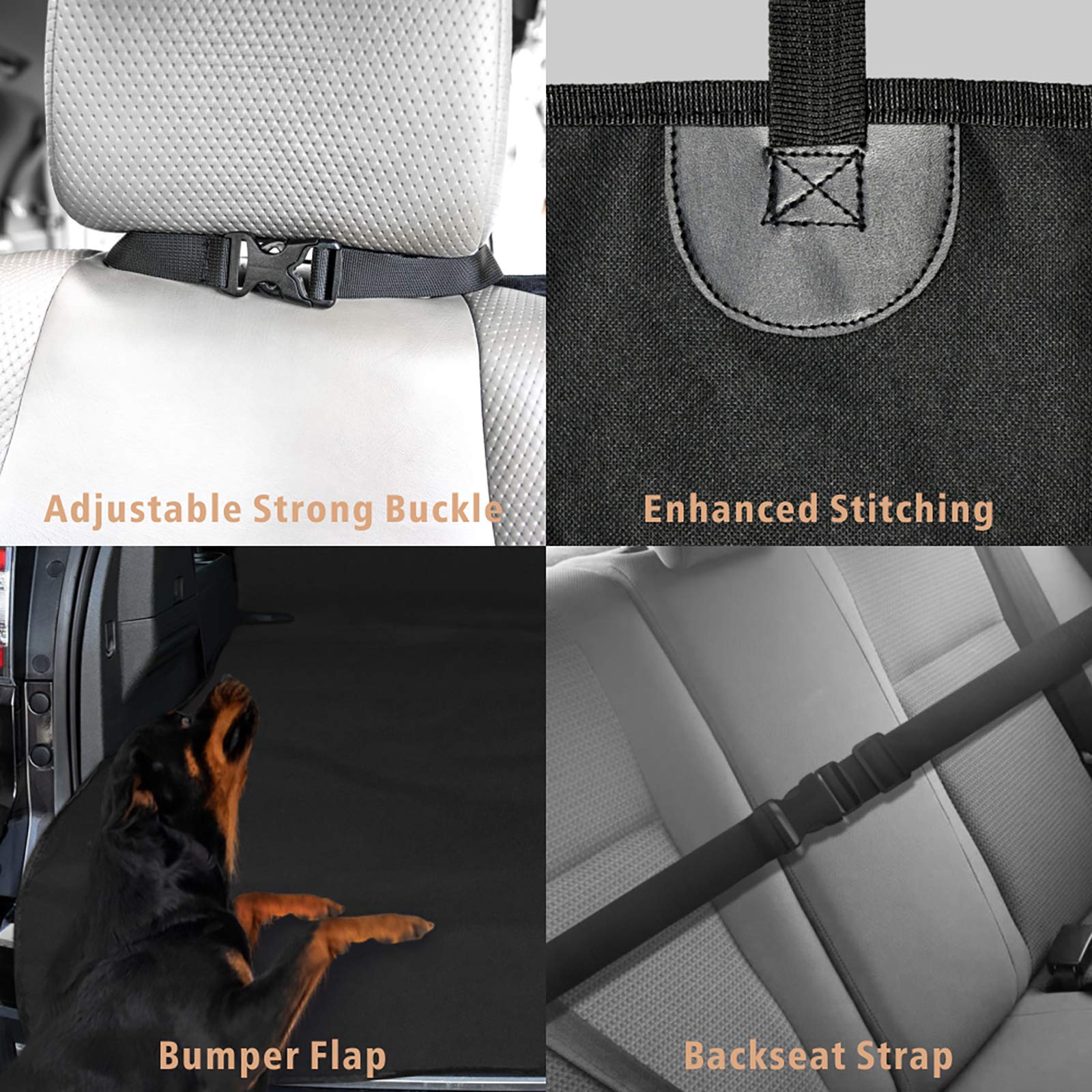 F-color trunk liner is waterproof and easy to wipe clean.
