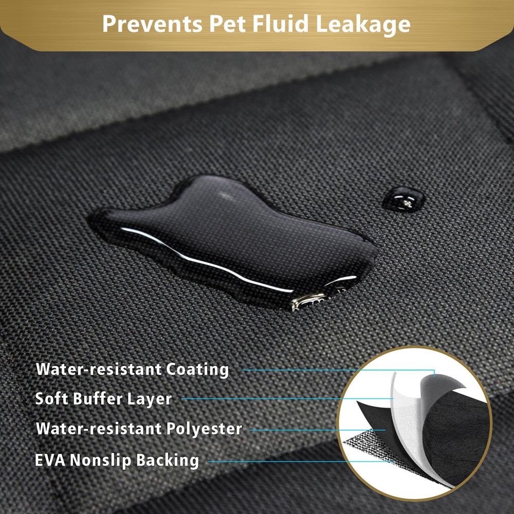 F-color SUV dog cargo mat quickly installs with buckles
