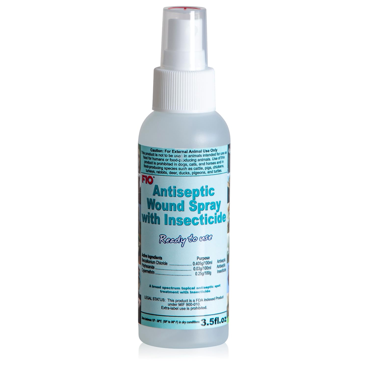 F10 antiseptic wound spray 100ml front view for infection prevention and quick care
