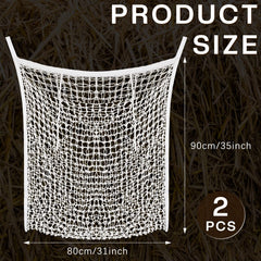 Fabbay hay net hole detail shows 1.1-inch holes for controlled eating.