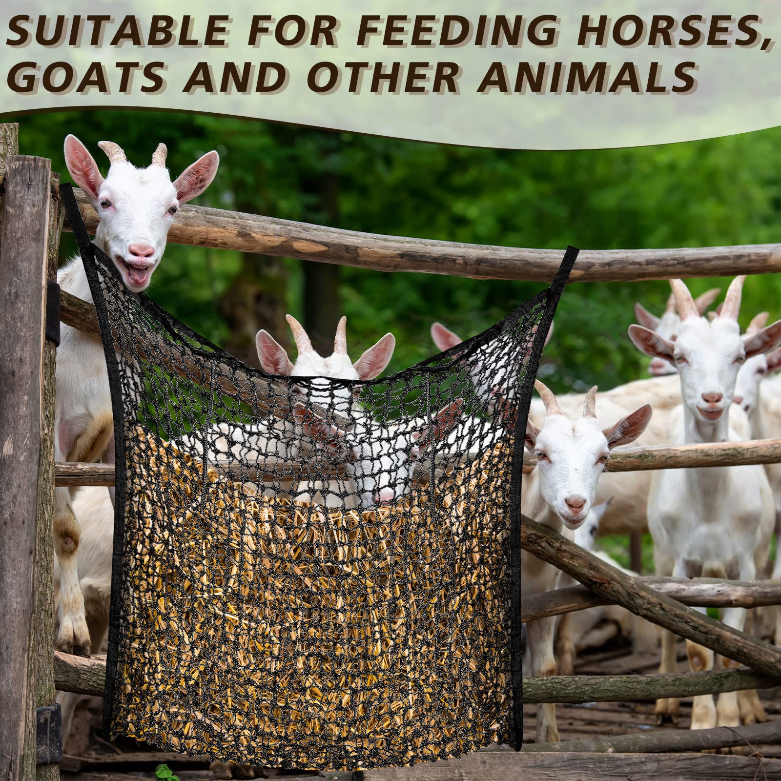 Fabbay slow-feed hay net helps reduce waste and over-eating risk