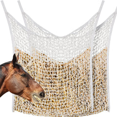 Fabbay slow feed hay net package with two pieces for horses daily use.