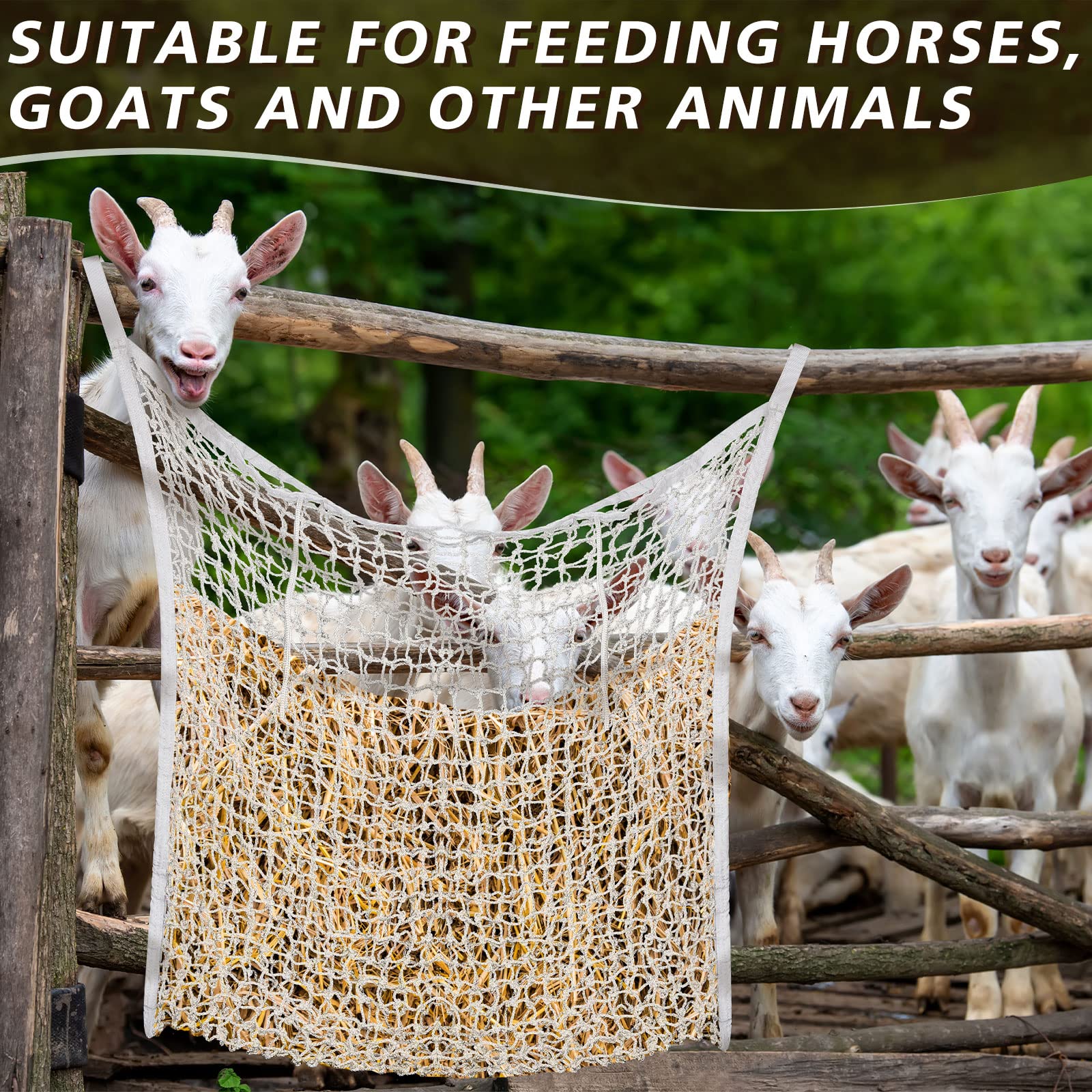 Fabbay versatile hay net suitable for horses and goats.