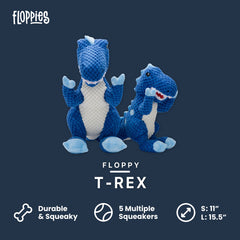 fabdog Floppies bunny toy squeaky adds colorful, gentle play for small pups and senior dogs.