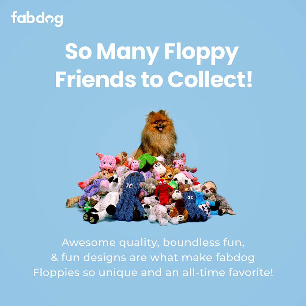 Fabdog Floppies Easy-Clean Toy cleans with soap and water after adventures.