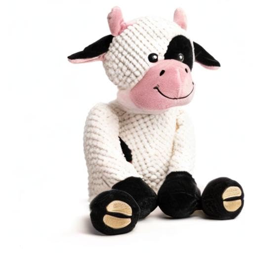 fabdog Floppies Plush Dog Toy large cow gift-ready packaging makes a thoughtful present.