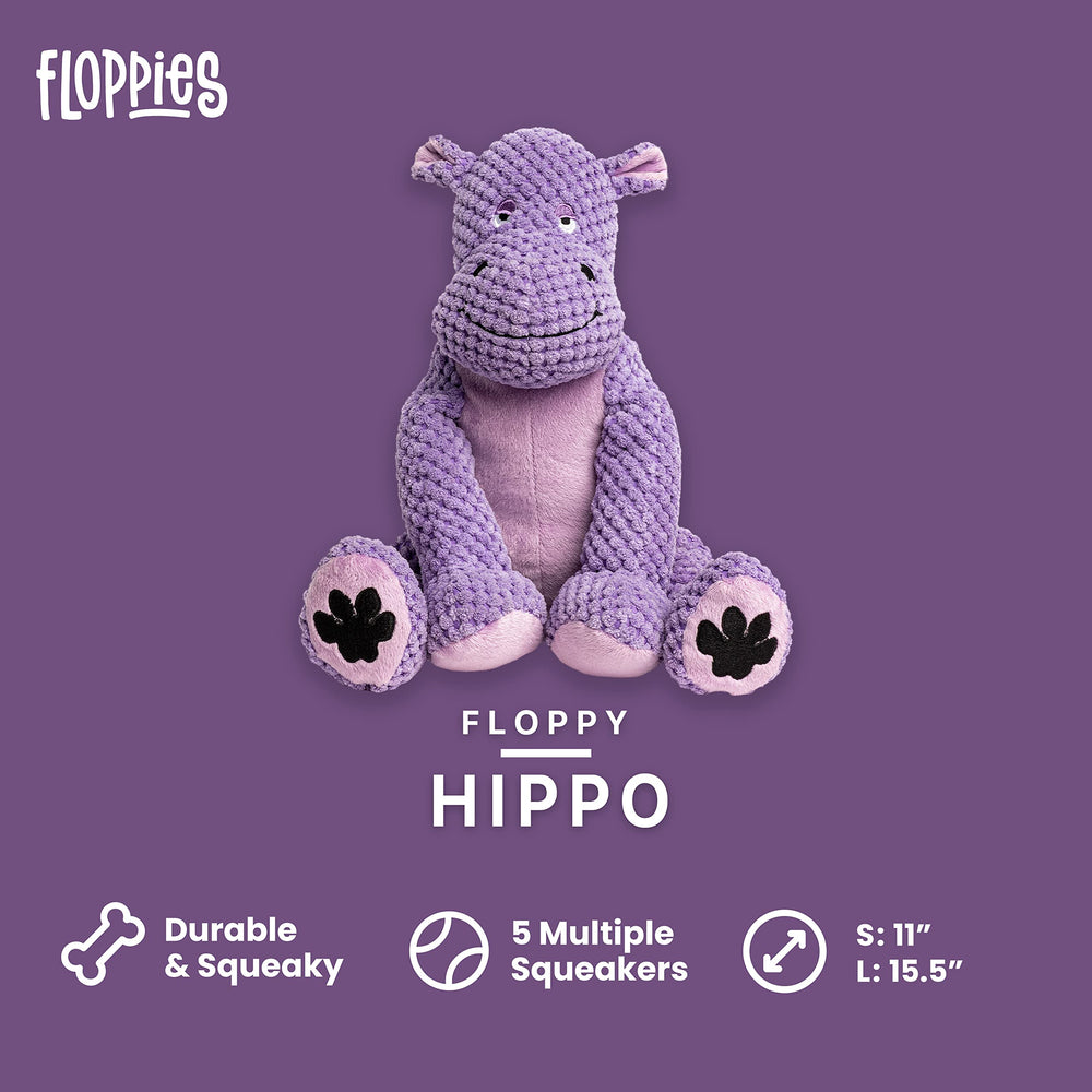 Fabdog Floppies Plush Toy with squeaker for engaging fetch and interactive play.