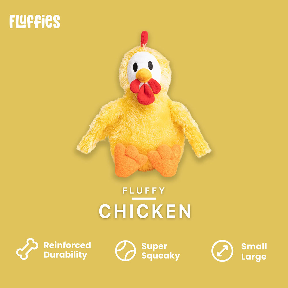 fabdog Fluffies bunny toy squeaker for cuddly companionship and soft fetch