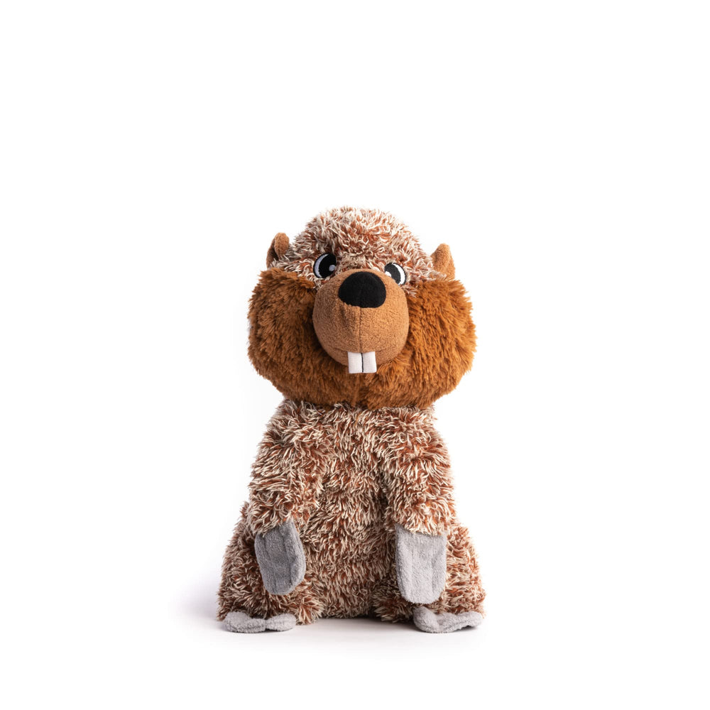 fabdog Fluffies small beaver toy squeak is durable for long play sessions