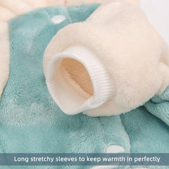 Fabricastle snap-closure sweater enables easy on/off for playful pups