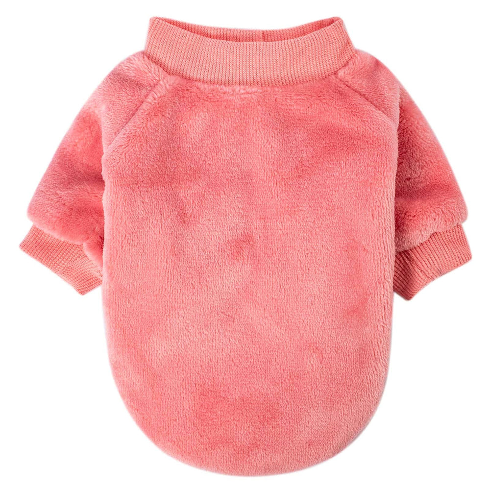 FABRICASTLE elastic-fit dog sweater provides snug flexibility for easy movement.